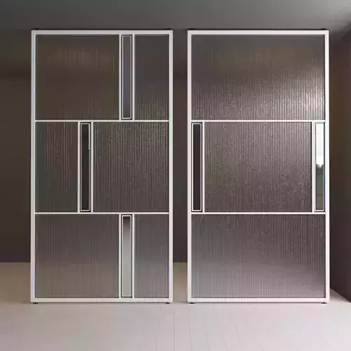 Glass partition door Set 33