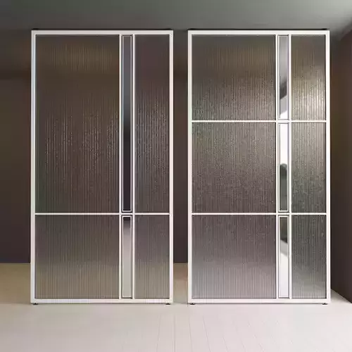 Glass partition door Set 32