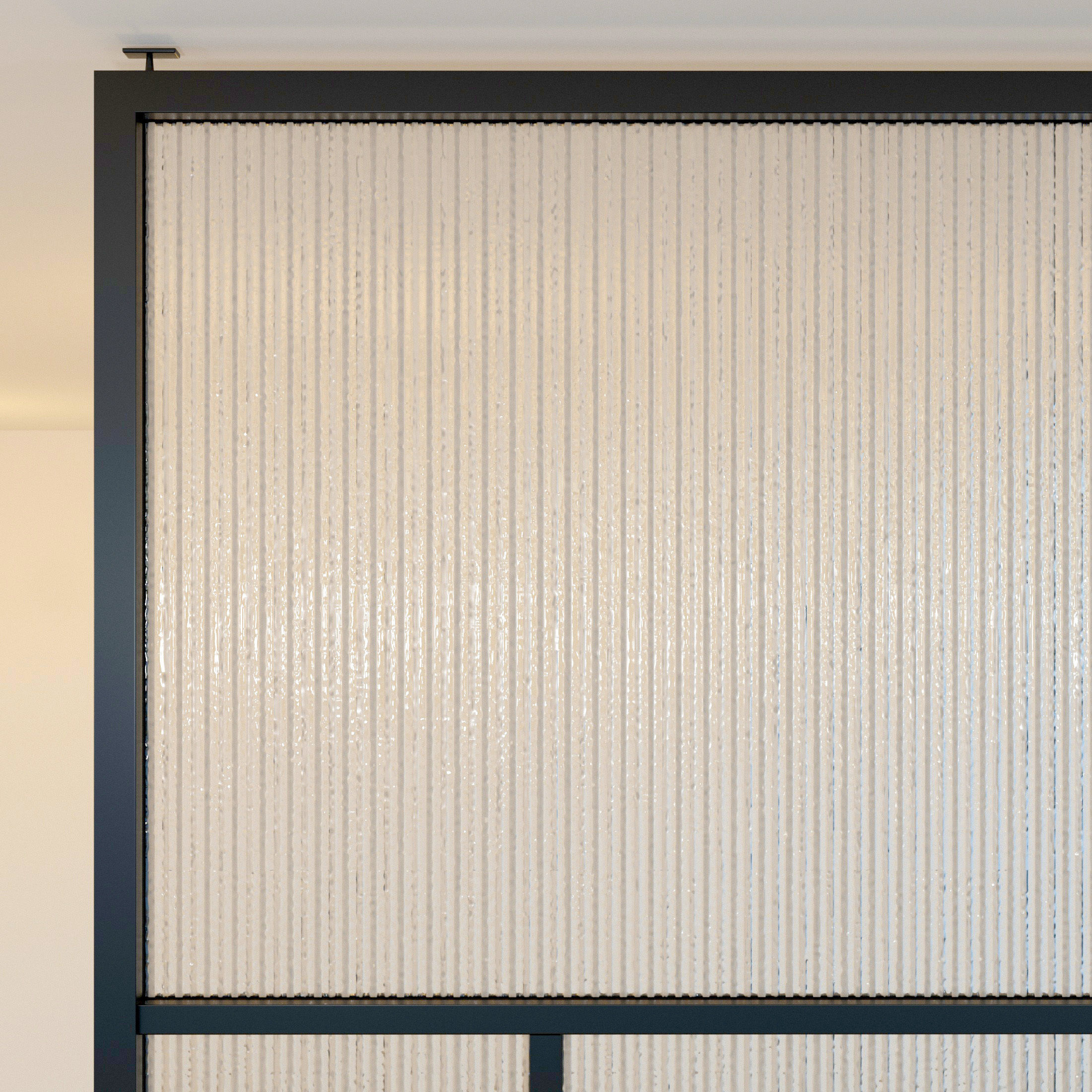 Glass partition door Set 27 Low-poly 3D model_1