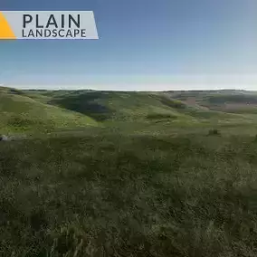 Plain Landscape Low-poly 3D model