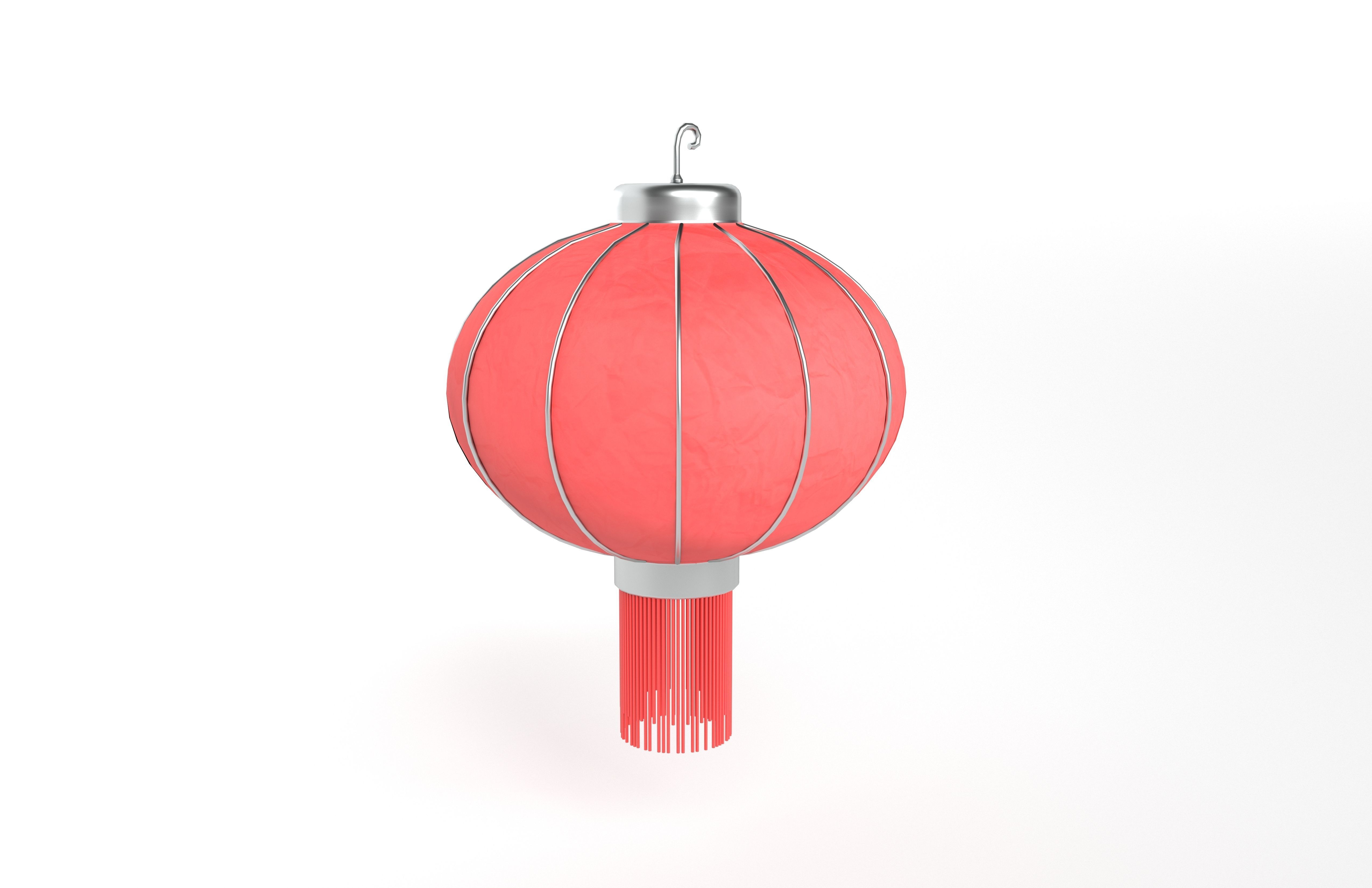 Chinese Lantern v1 002 Low-poly 3D model_3
