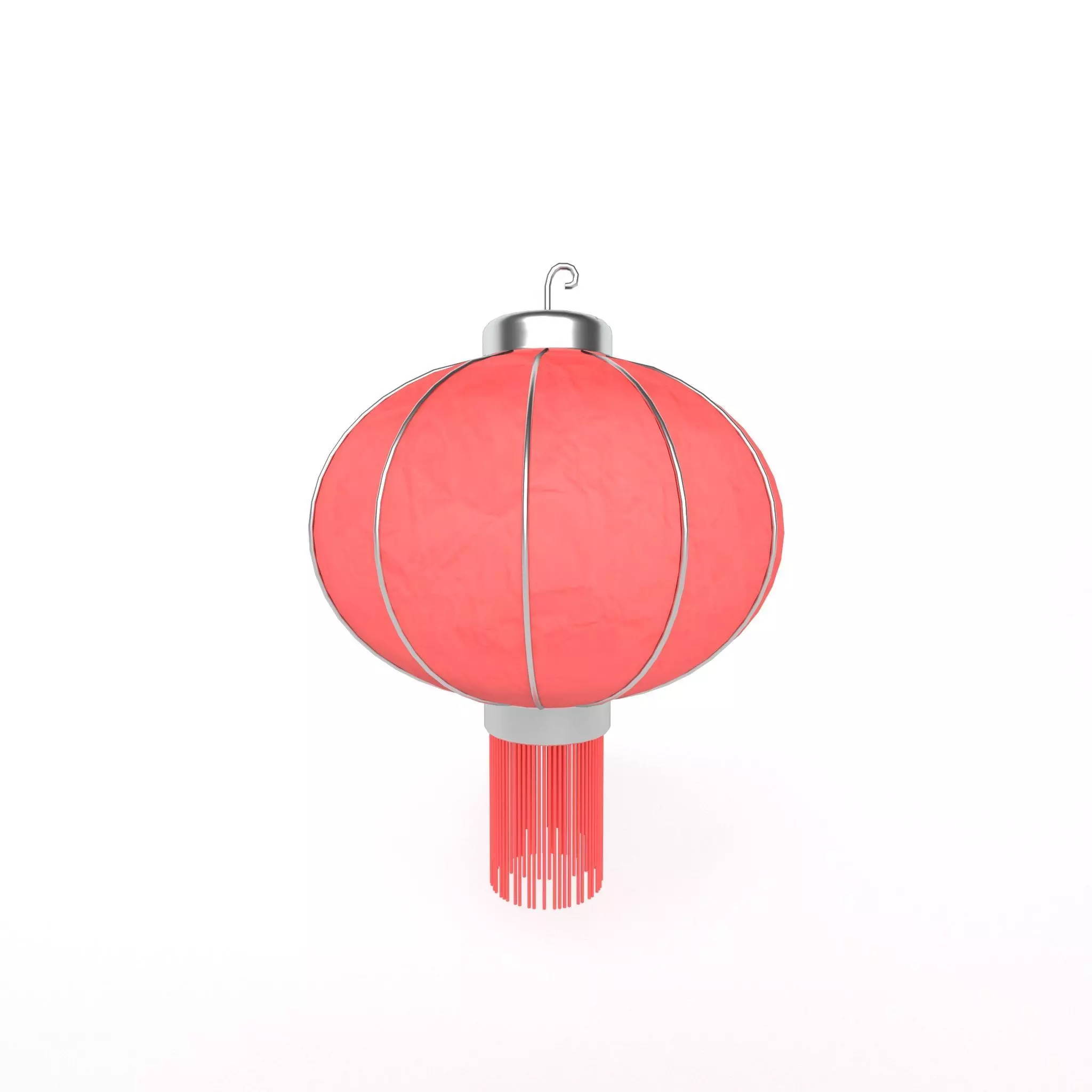 Chinese Lantern v1 002 Low-poly 3D model_0