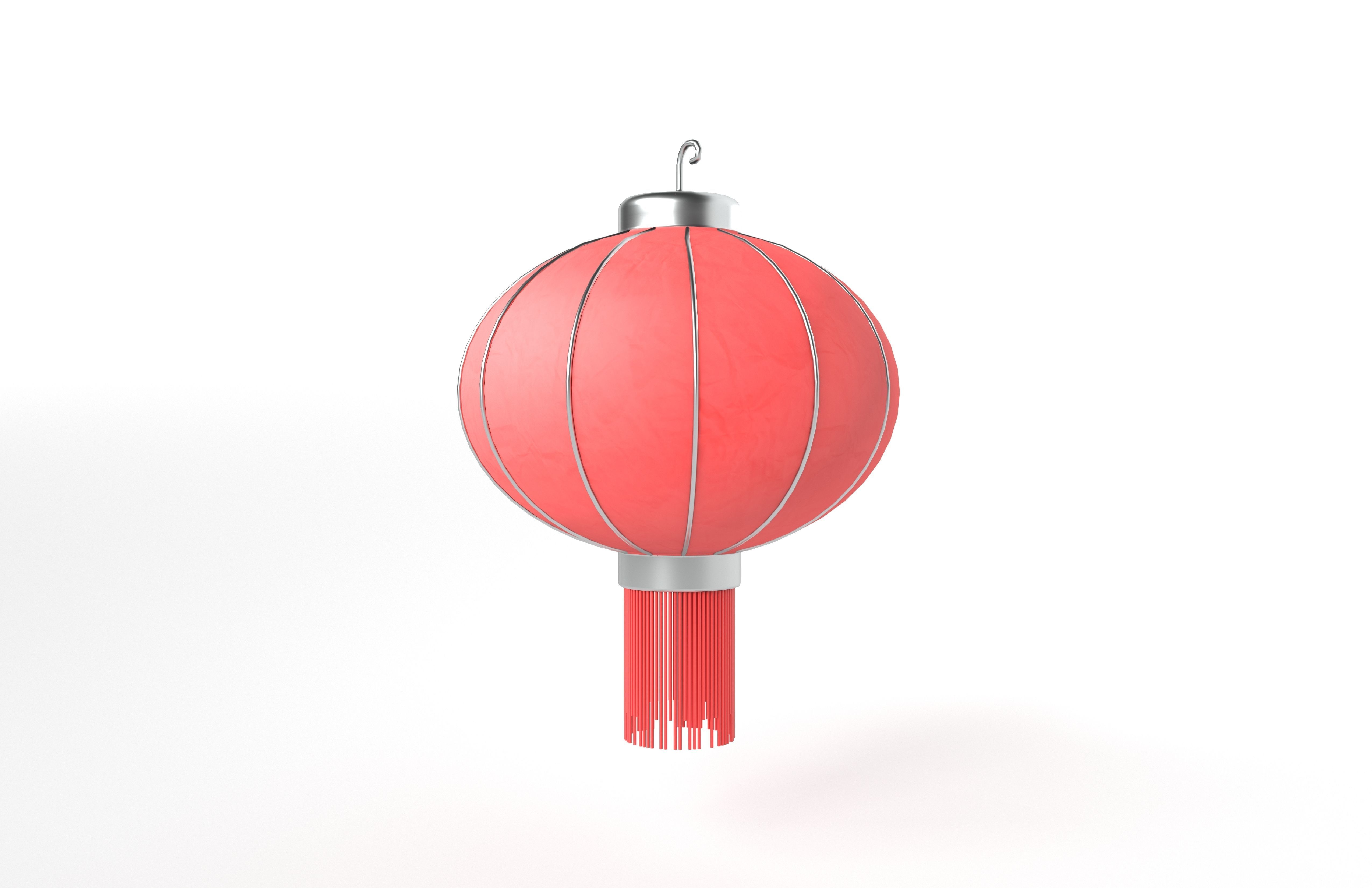 Chinese Lantern v1 002 Low-poly 3D model_2