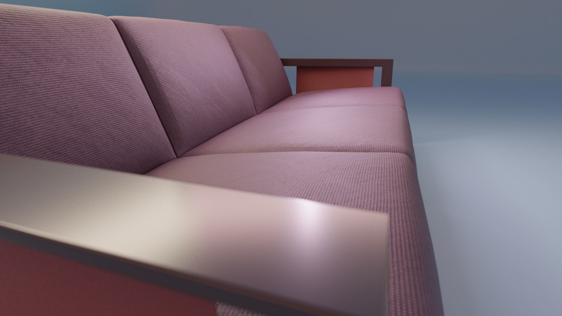 3D Studio Couch Low-poly 3D model_6