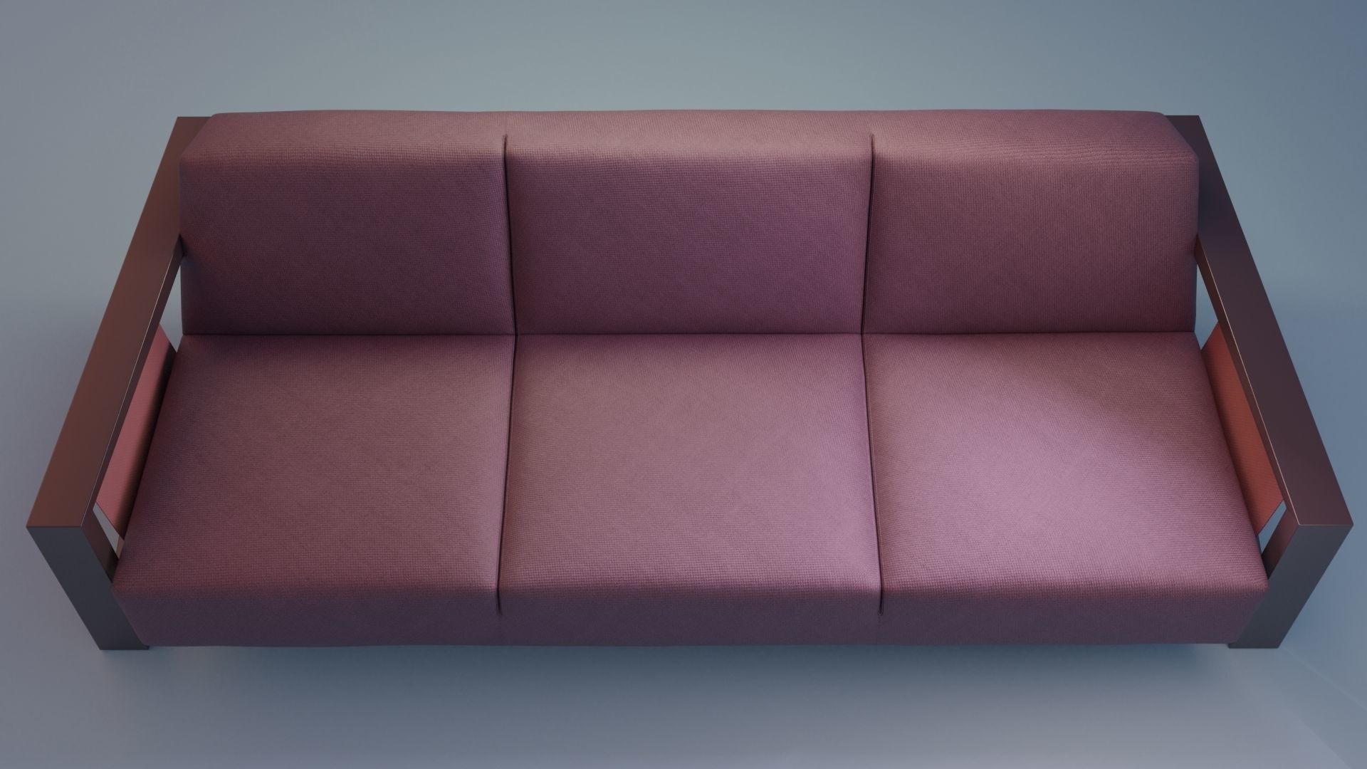 3D Studio Couch Low-poly 3D model_4