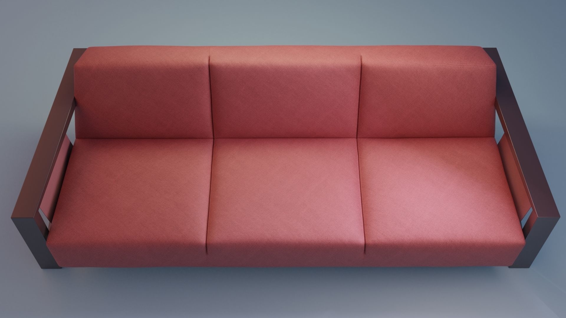 3D Studio Couch Low-poly 3D model_9