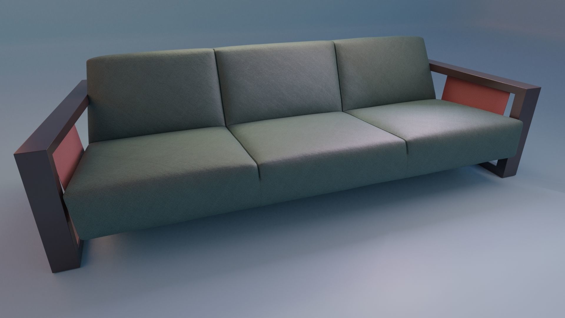 3D Studio Couch Low-poly 3D model_12