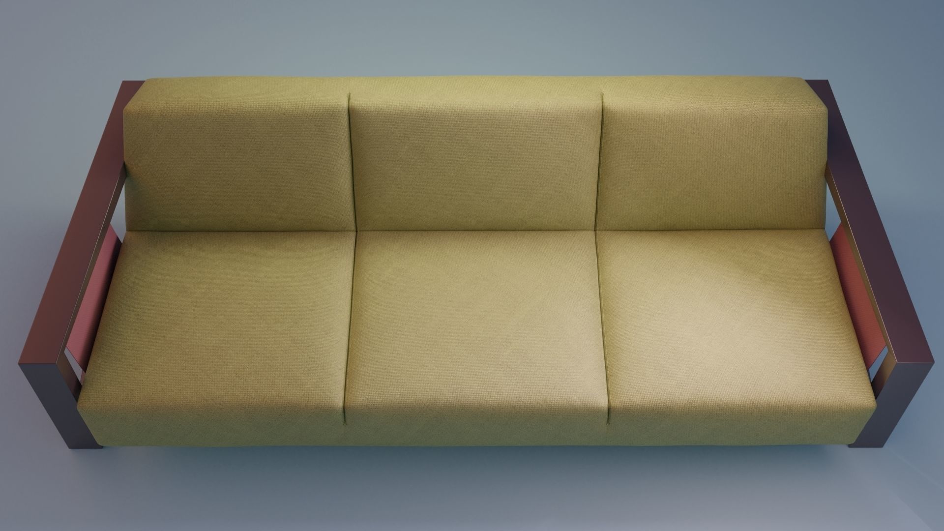 3D Studio Couch Low-poly 3D model_19