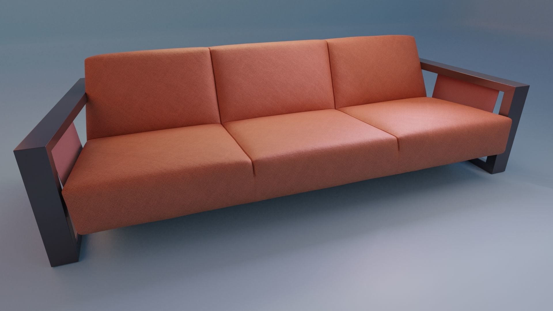 3D Studio Couch Low-poly 3D model_22