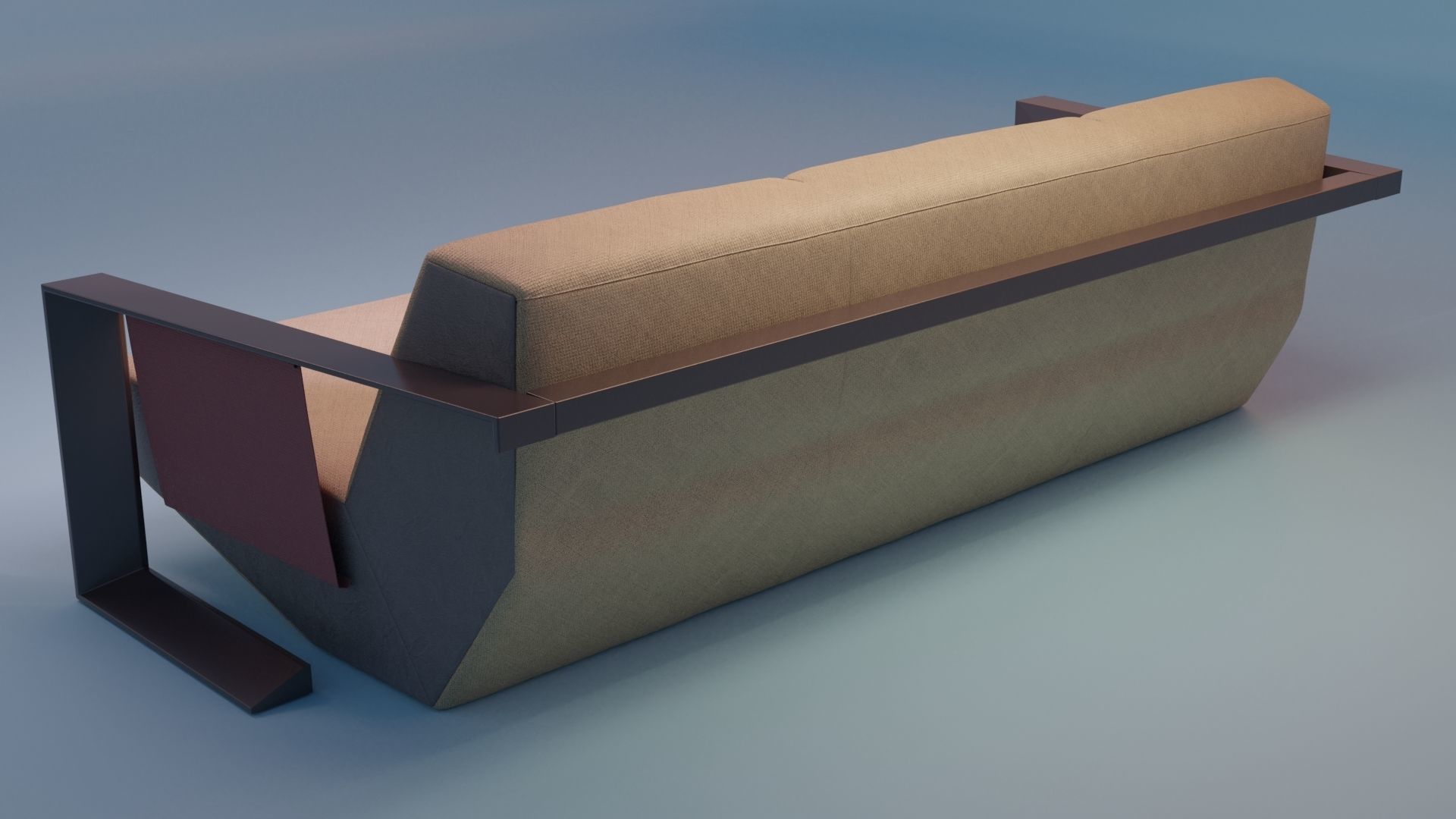 3D Studio Couch Low-poly 3D model_28