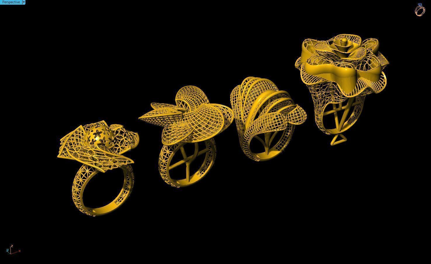 Fusion Ring Models  3D print model_3