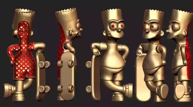 Bart Cartoon Pendant 