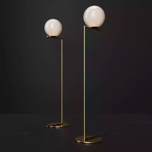 Flos IC floor lamp F2 Gold