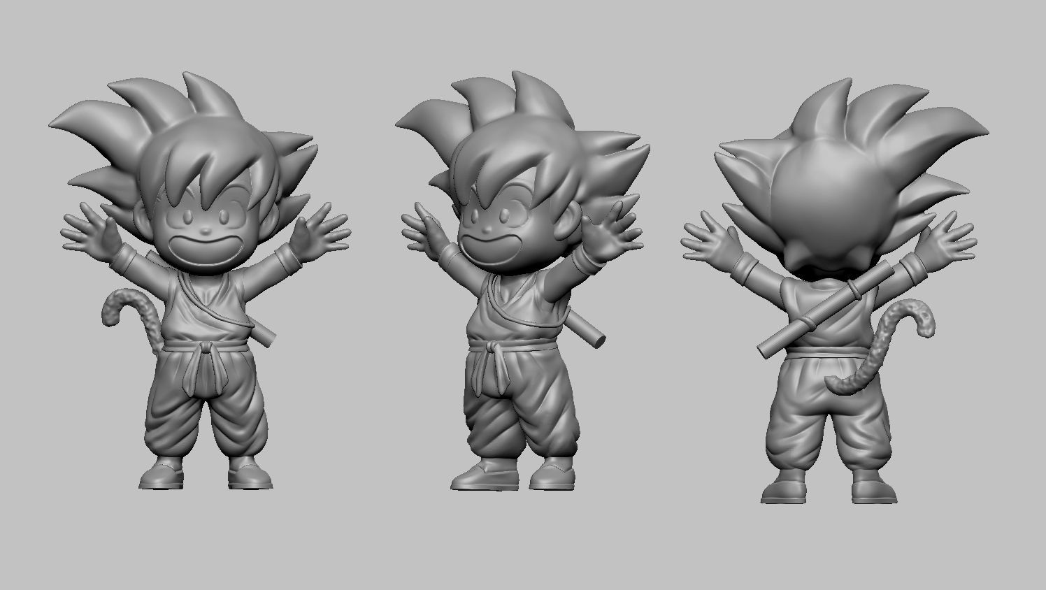 Goku V2 3D print model_4