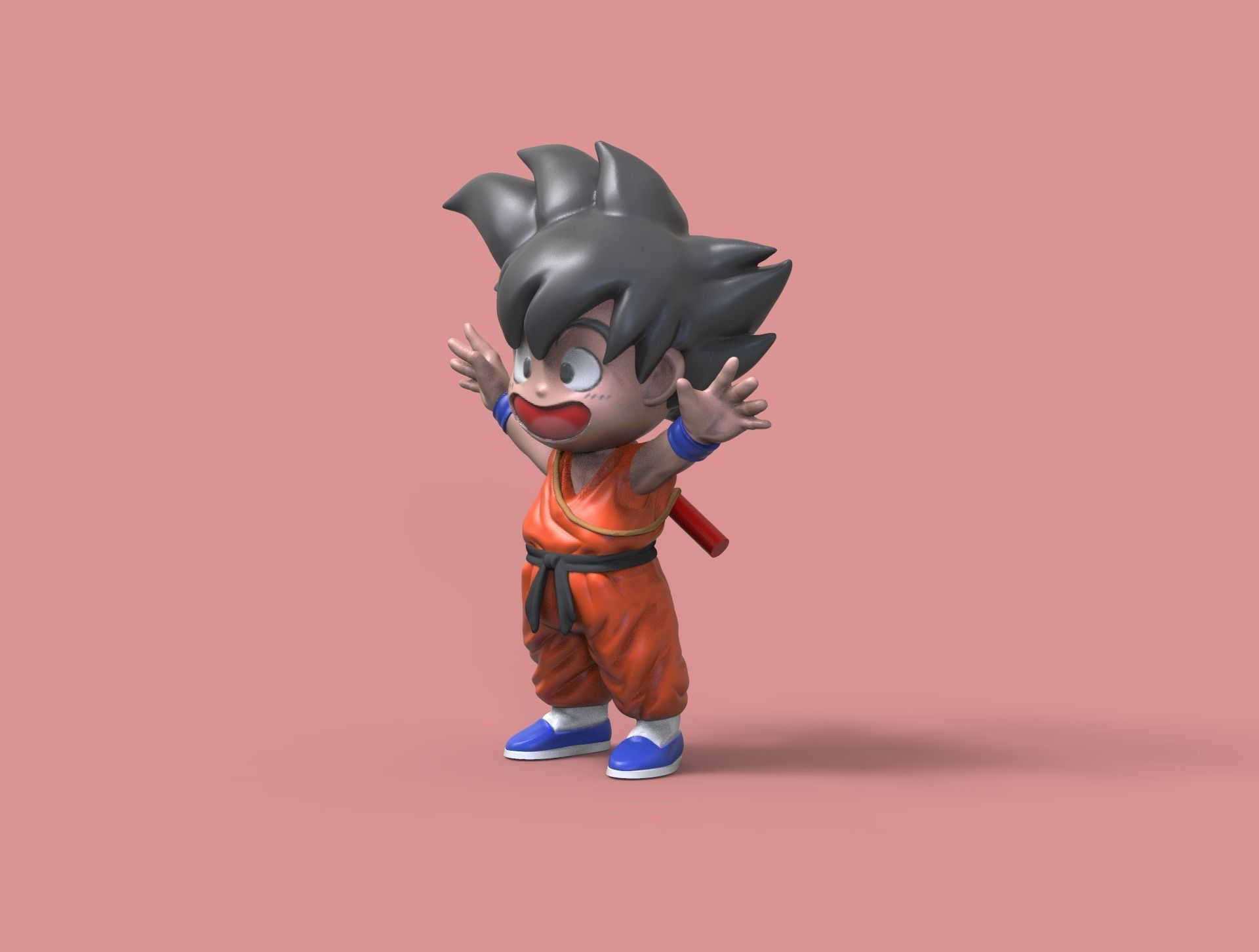 Goku V2 3D print model_2