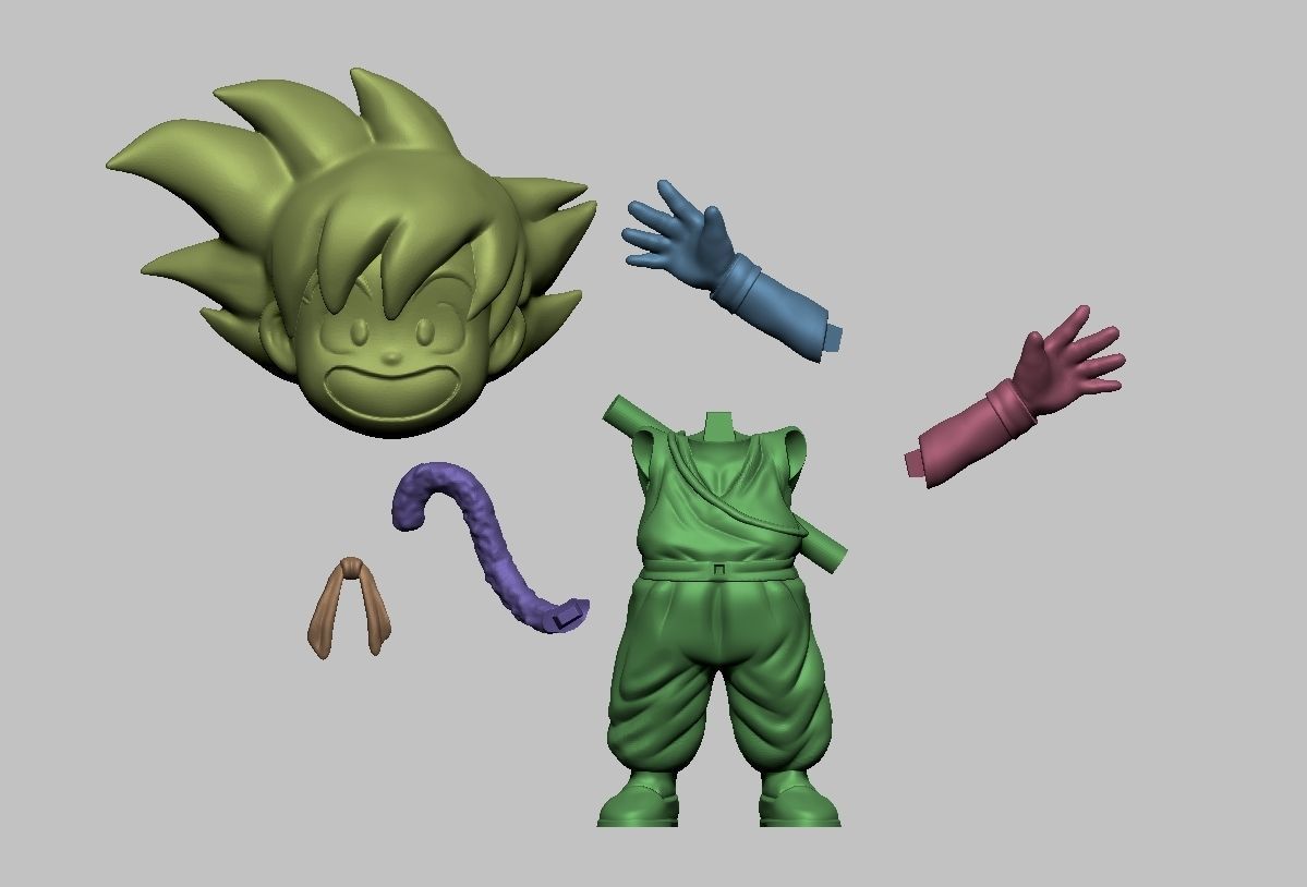 Goku V2 3D print model_5