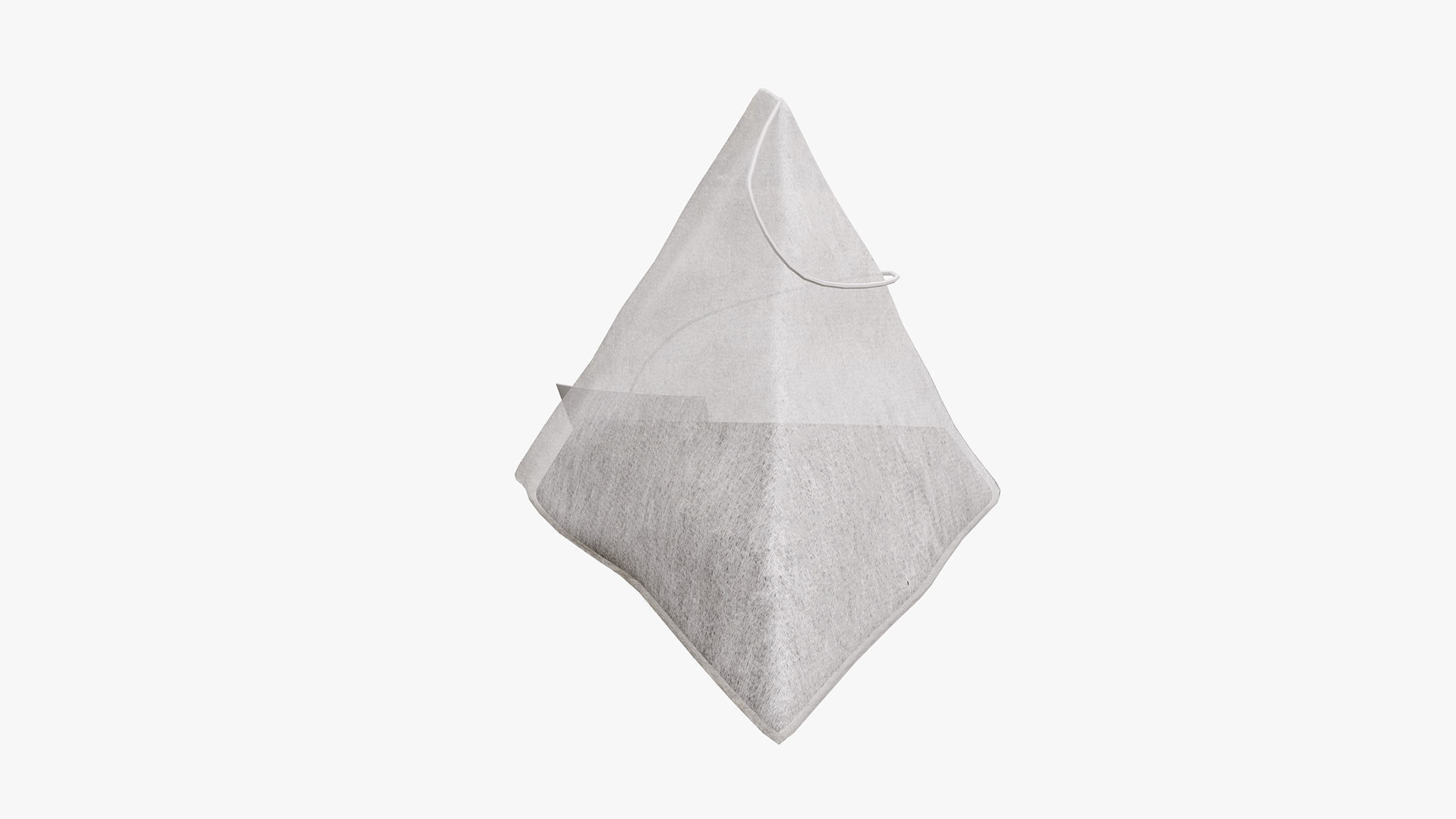 Tea bag with label 06 3D model_2