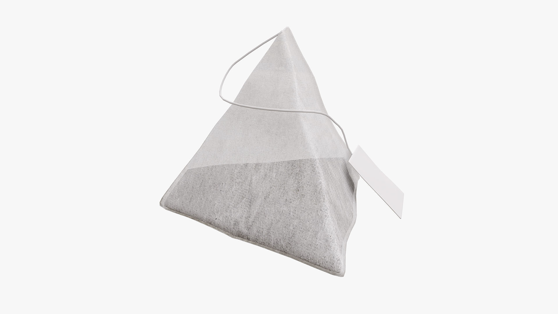 Tea bag with label 06 3D model_1
