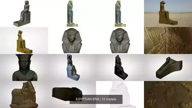 EGYPTIAN ERA 3D Model Collection