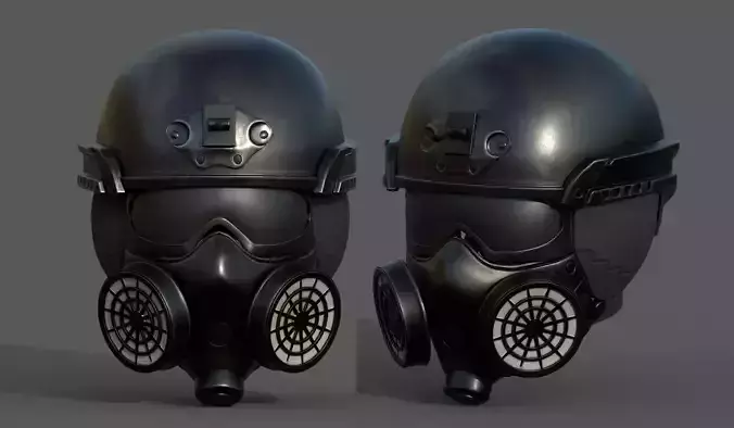 Helmet scifi space millitary fantasy human combat armor