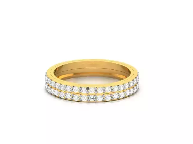 Women bride band ring 3dm render detail