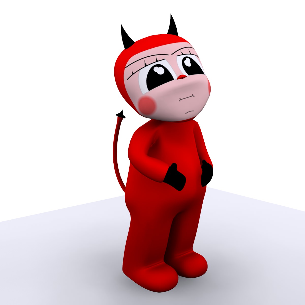 Demon Kid Rigged MAX 2010 3D model_9