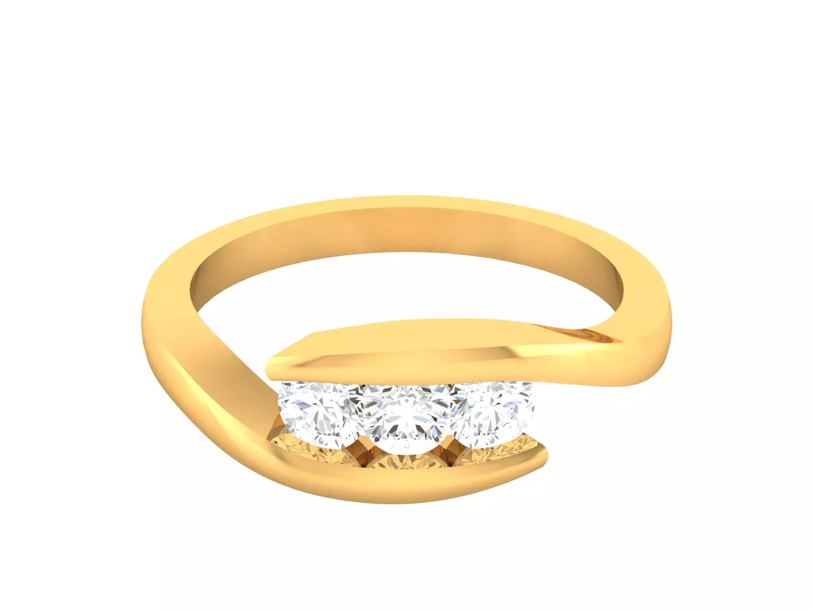 Women bride band ring 3dm render detail 3D print model_0