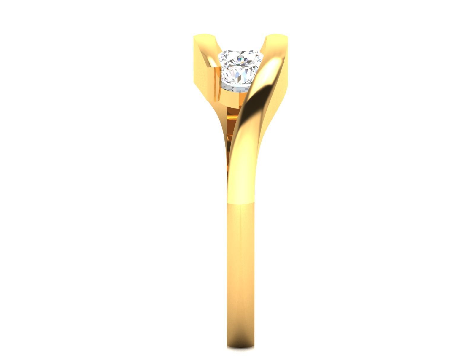 Women bride band ring 3dm render detail 3D print model_7