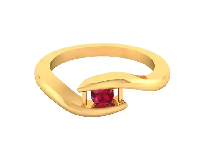 Women bride band ring 3dm render detail 3D print model