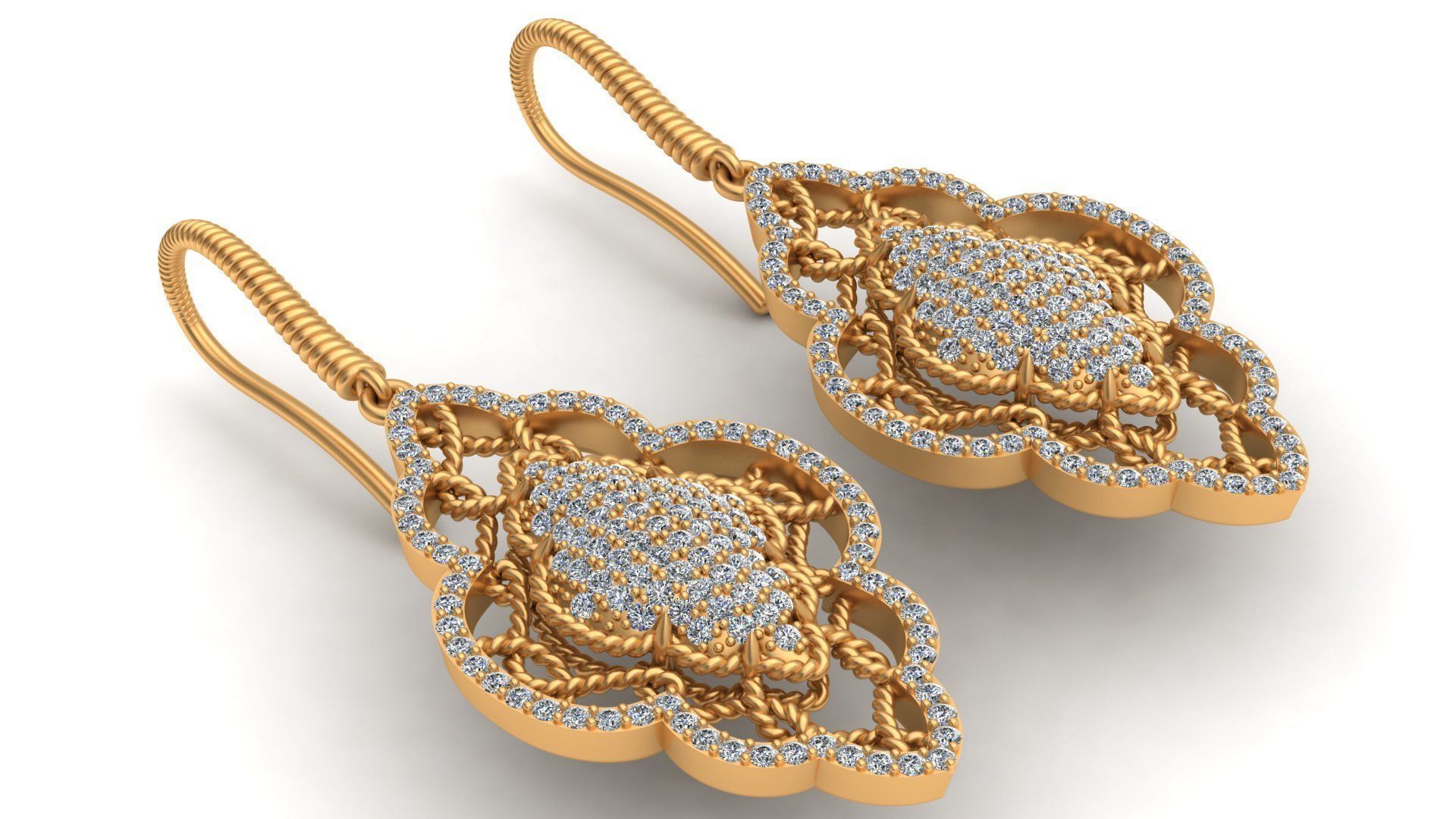 Roberto Coin Diamond Gold Earring