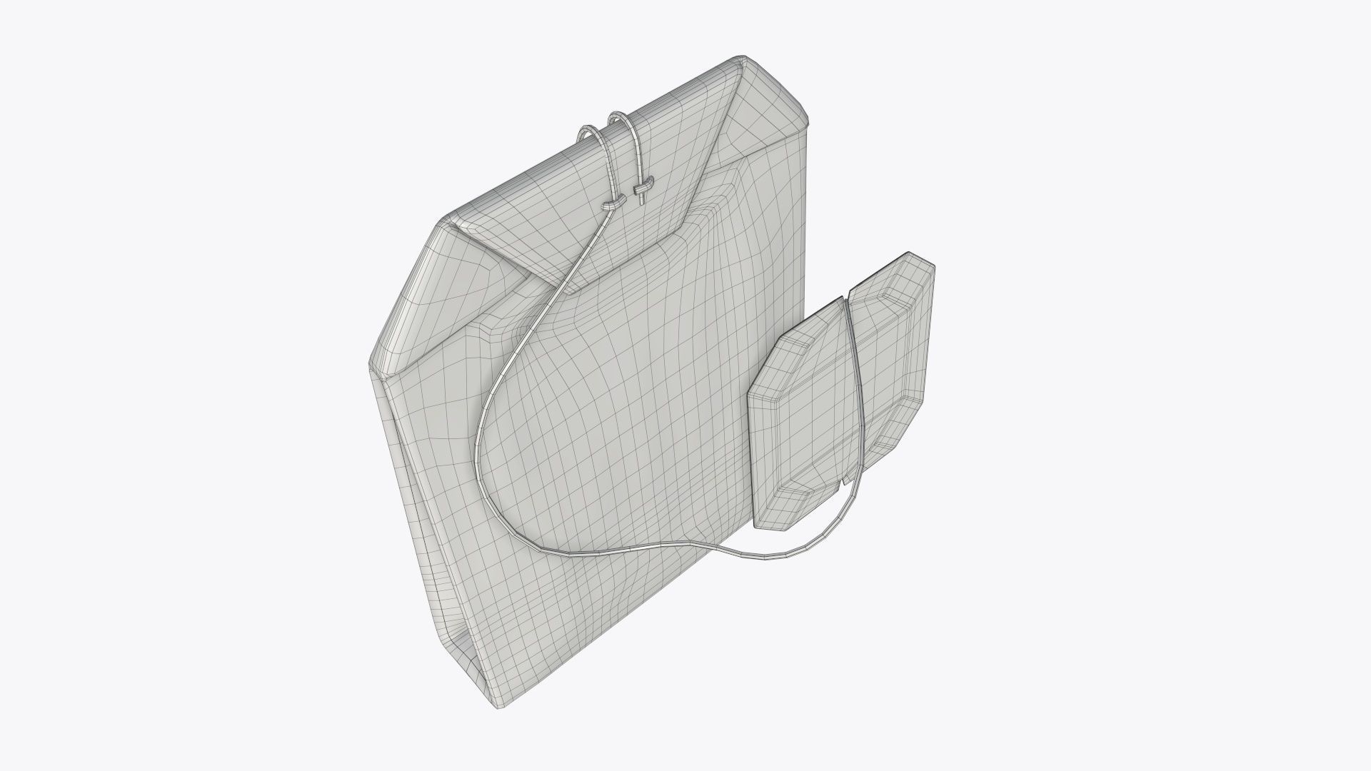 Tea bag with label 02 3D model_5