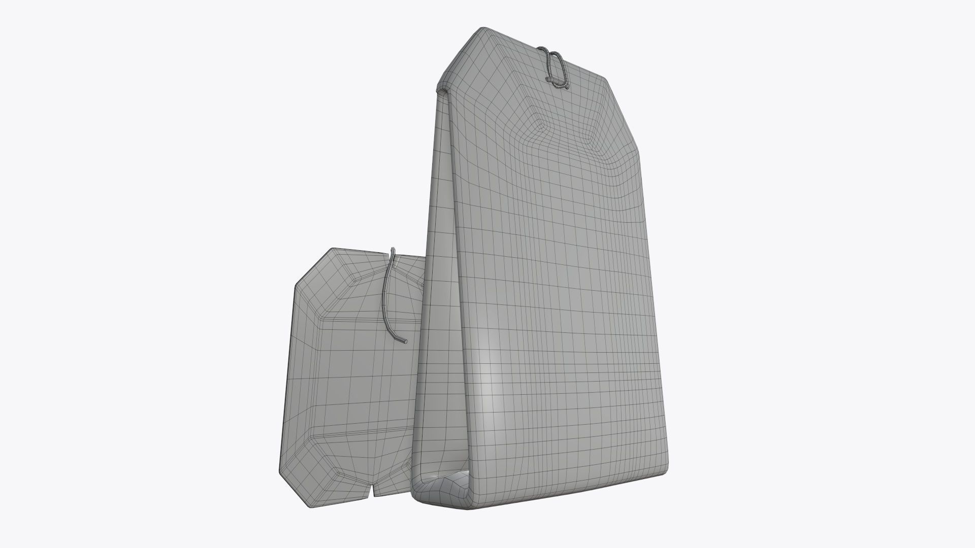 Tea bag with label 02 3D model_4