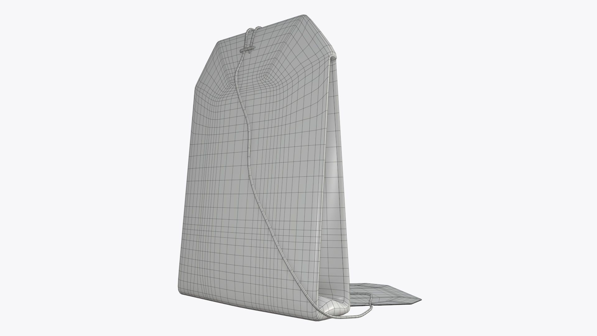 Tea bag with label 03 3D model_4
