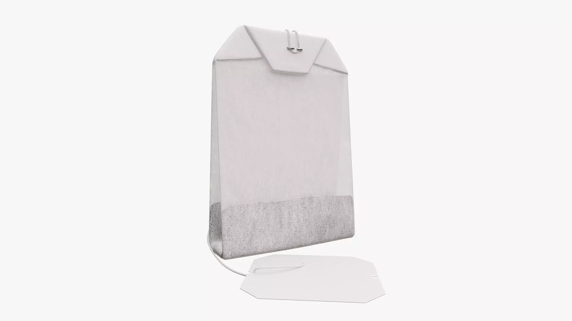 Tea bag with label 03 3D model_0