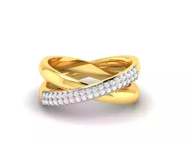 Women bride band ring 3dm render detail