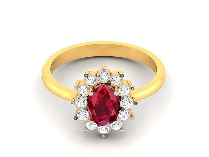 Women bride band ring 3dm render detail 3D print model