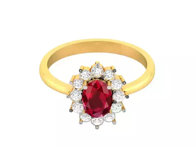 Women bride band ring 3dm render detail