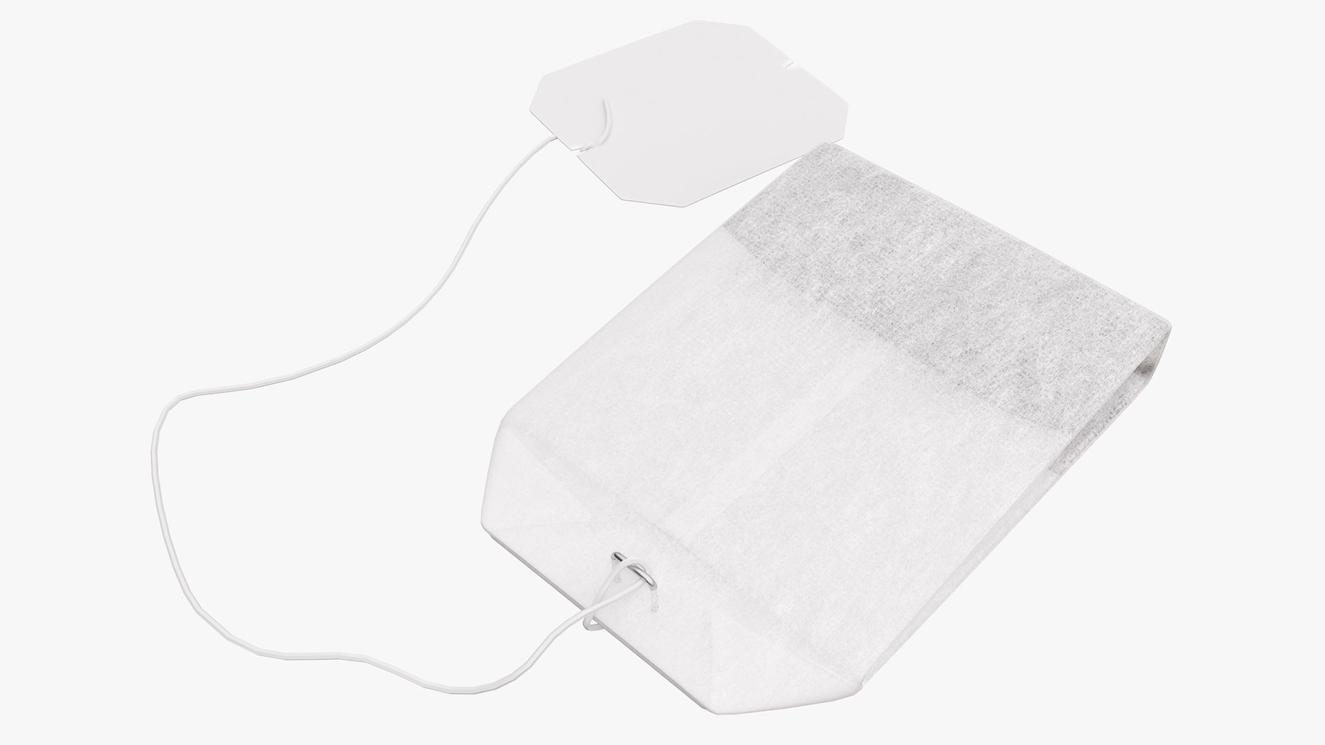 Tea bag with label 04 3D model_1