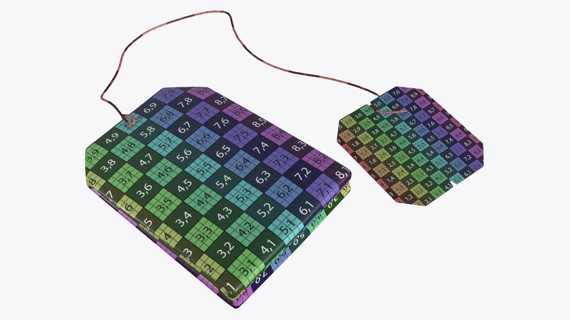 Tea bag with label 04 3D model_6