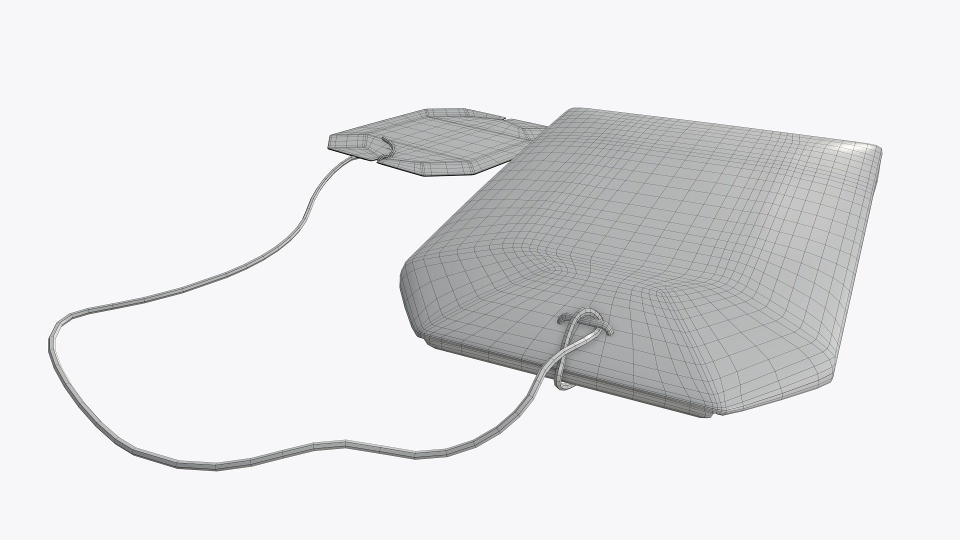 Tea bag with label 04 3D model_4