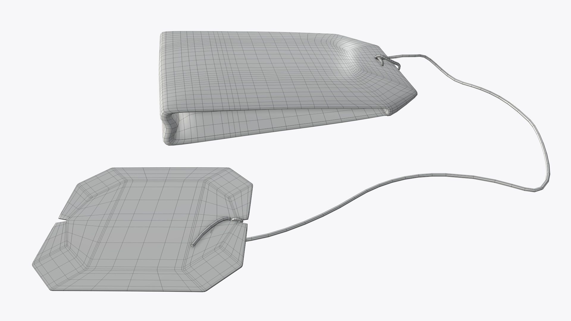 Tea bag with label 04 3D model_5