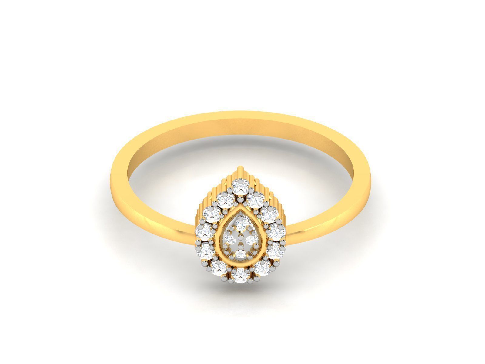 Women bride band ring 3dm render detail 3D print model_8