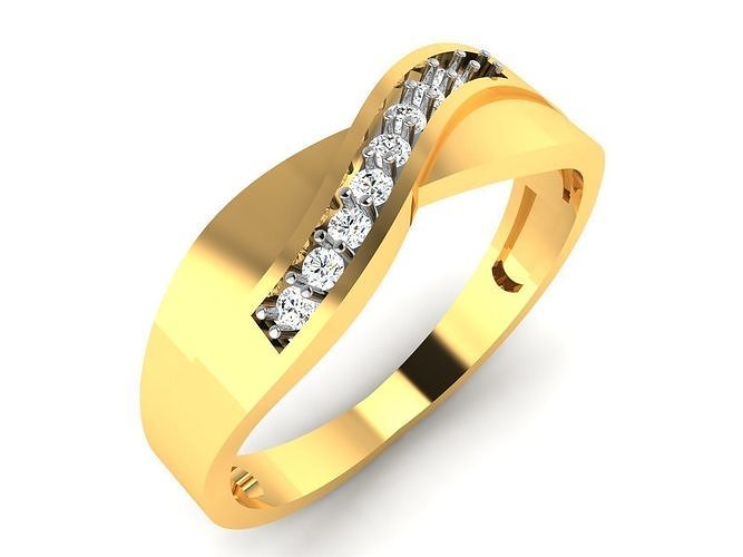 Women bride band ring 3dm render detail 3D print model