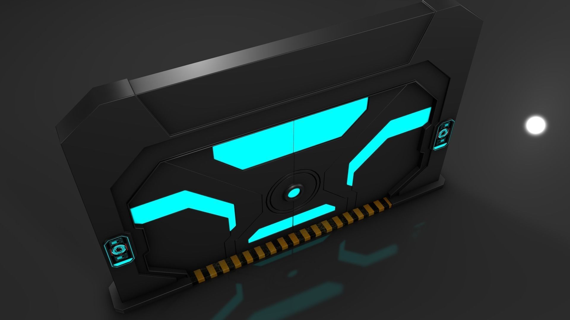 Sci Fi Door  3D model_3