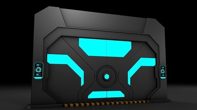Sci Fi Door  3D model