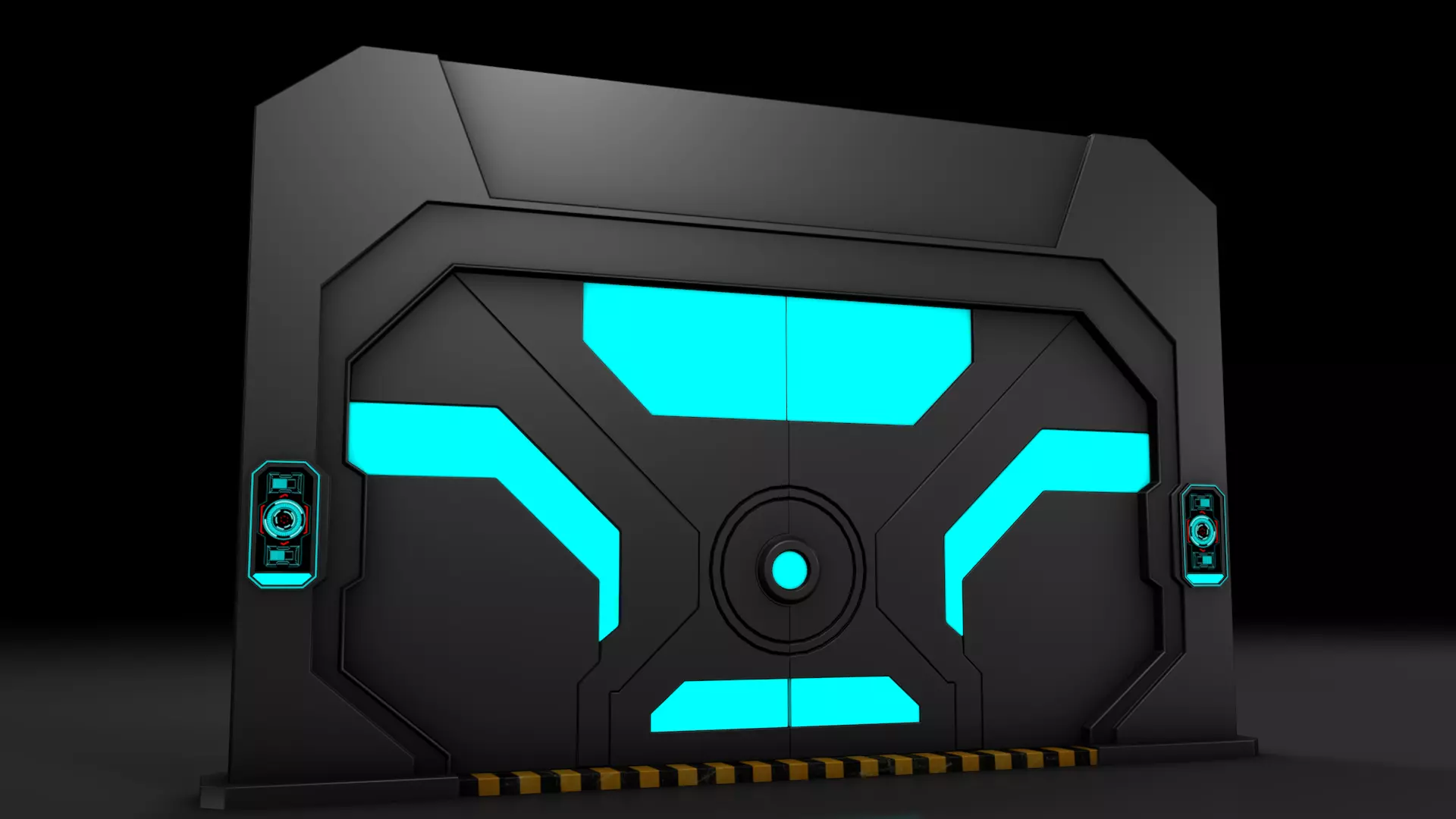 Sci Fi Door  3D model_0