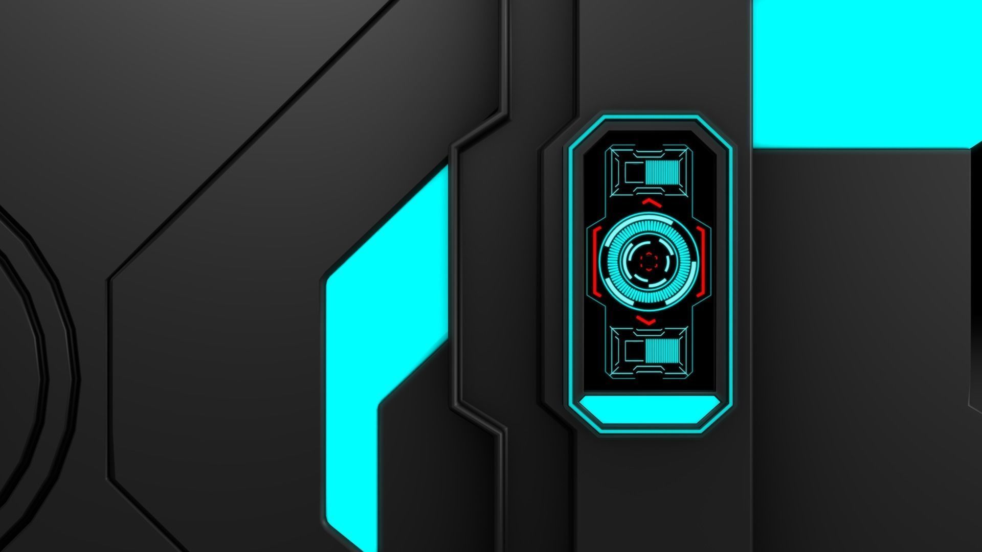 Sci Fi Door  3D model_8