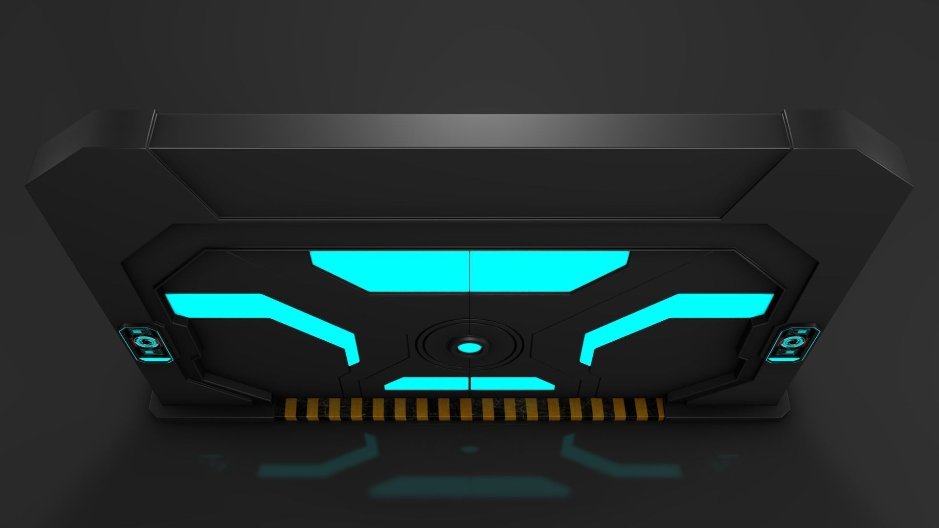 Sci Fi Door  3D model_5