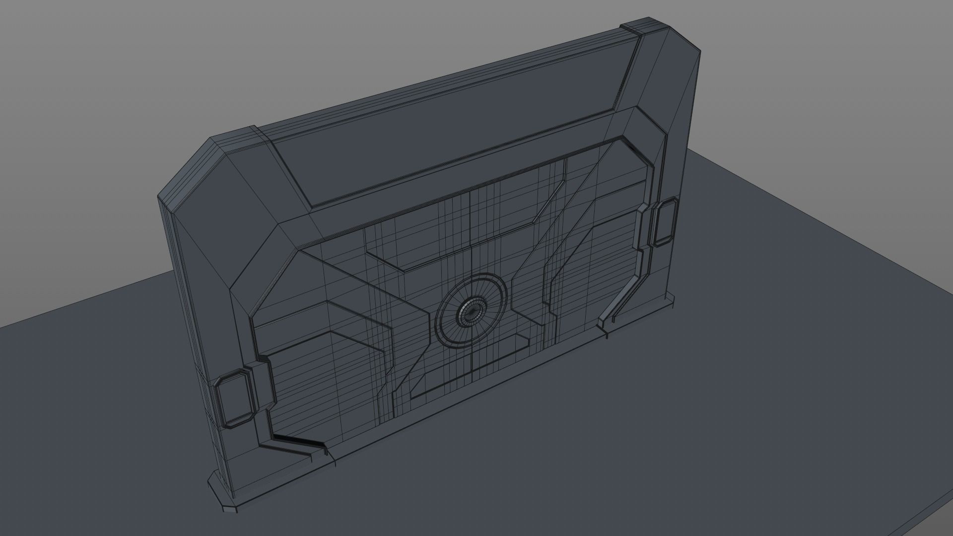 Sci Fi Door  3D model_12