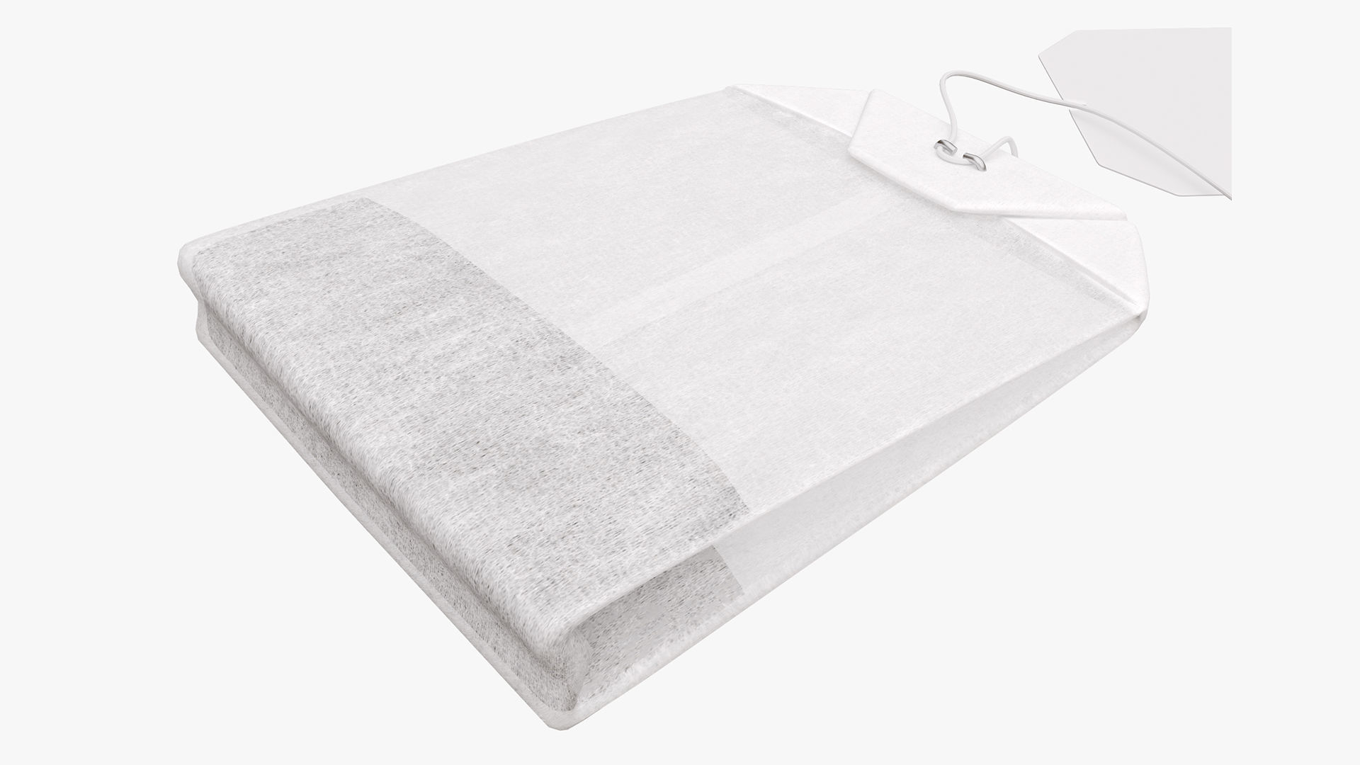 Tea bag with label 05 3D model_2